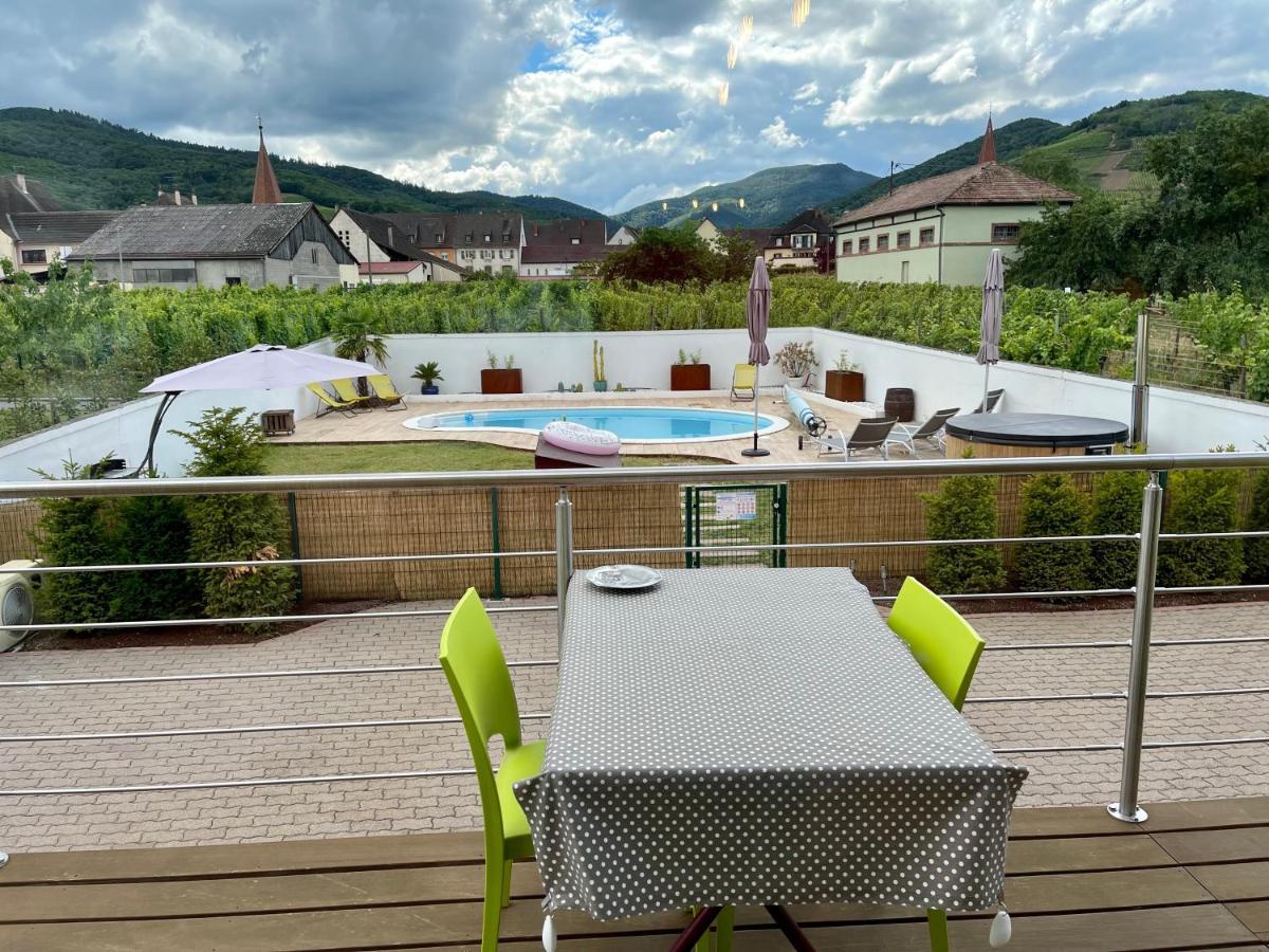 Alsacebnb - Gite 12 Personnes Dans Le Vignoble - Piscine Privee & Spa Ammerschwihr Ngoại thất bức ảnh