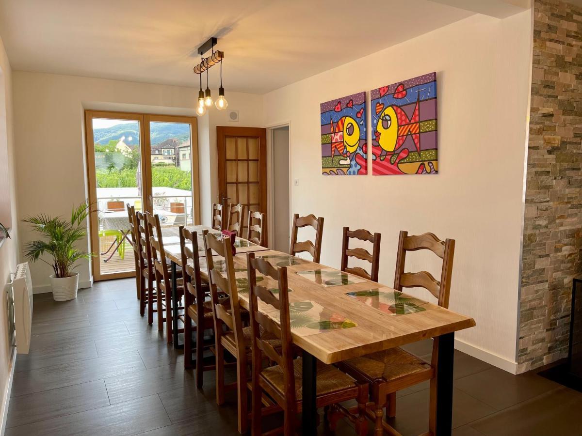 Alsacebnb - Gite 12 Personnes Dans Le Vignoble - Piscine Privee & Spa Ammerschwihr Ngoại thất bức ảnh