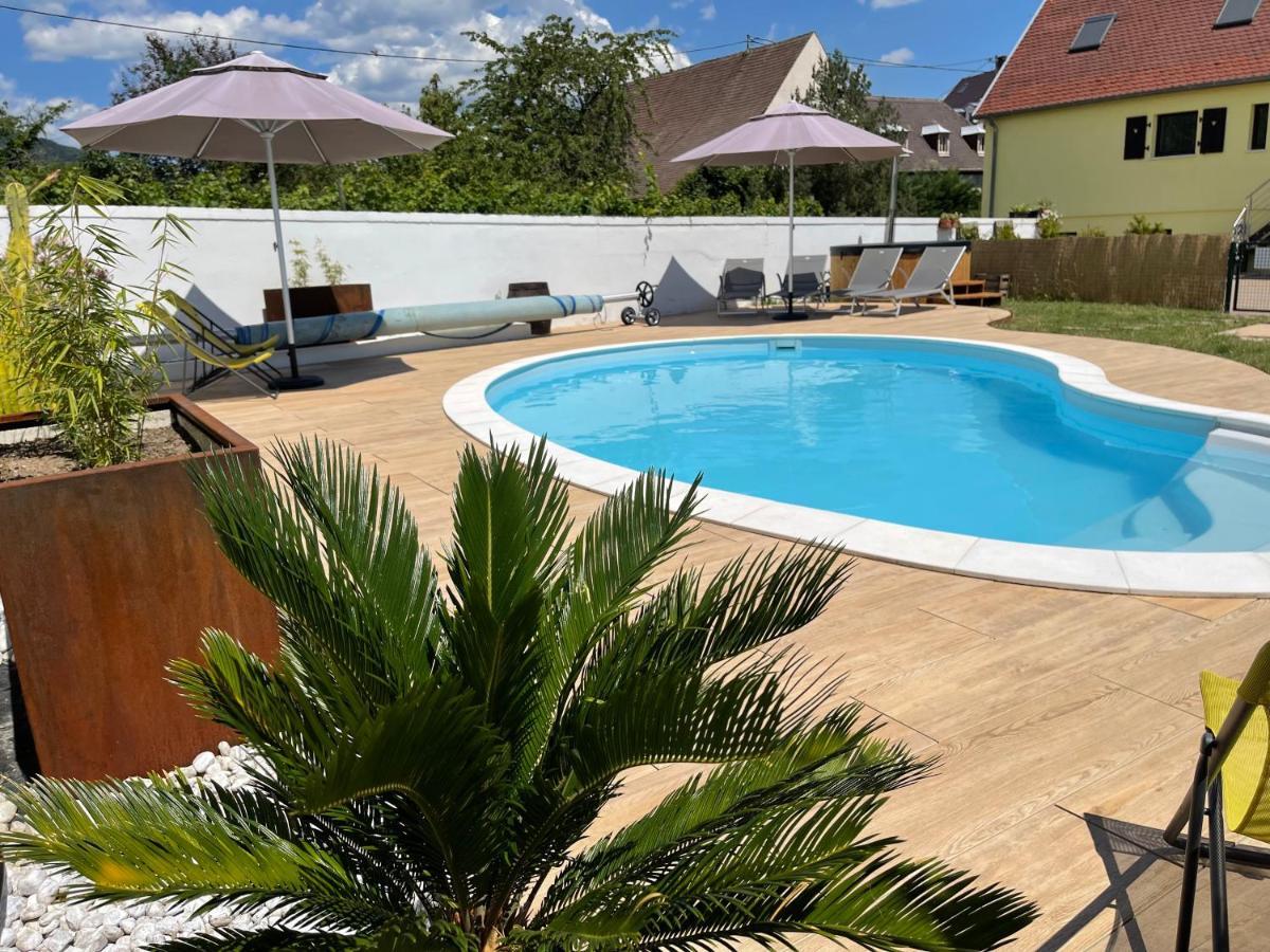 Alsacebnb - Gite 12 Personnes Dans Le Vignoble - Piscine Privee & Spa Ammerschwihr Ngoại thất bức ảnh