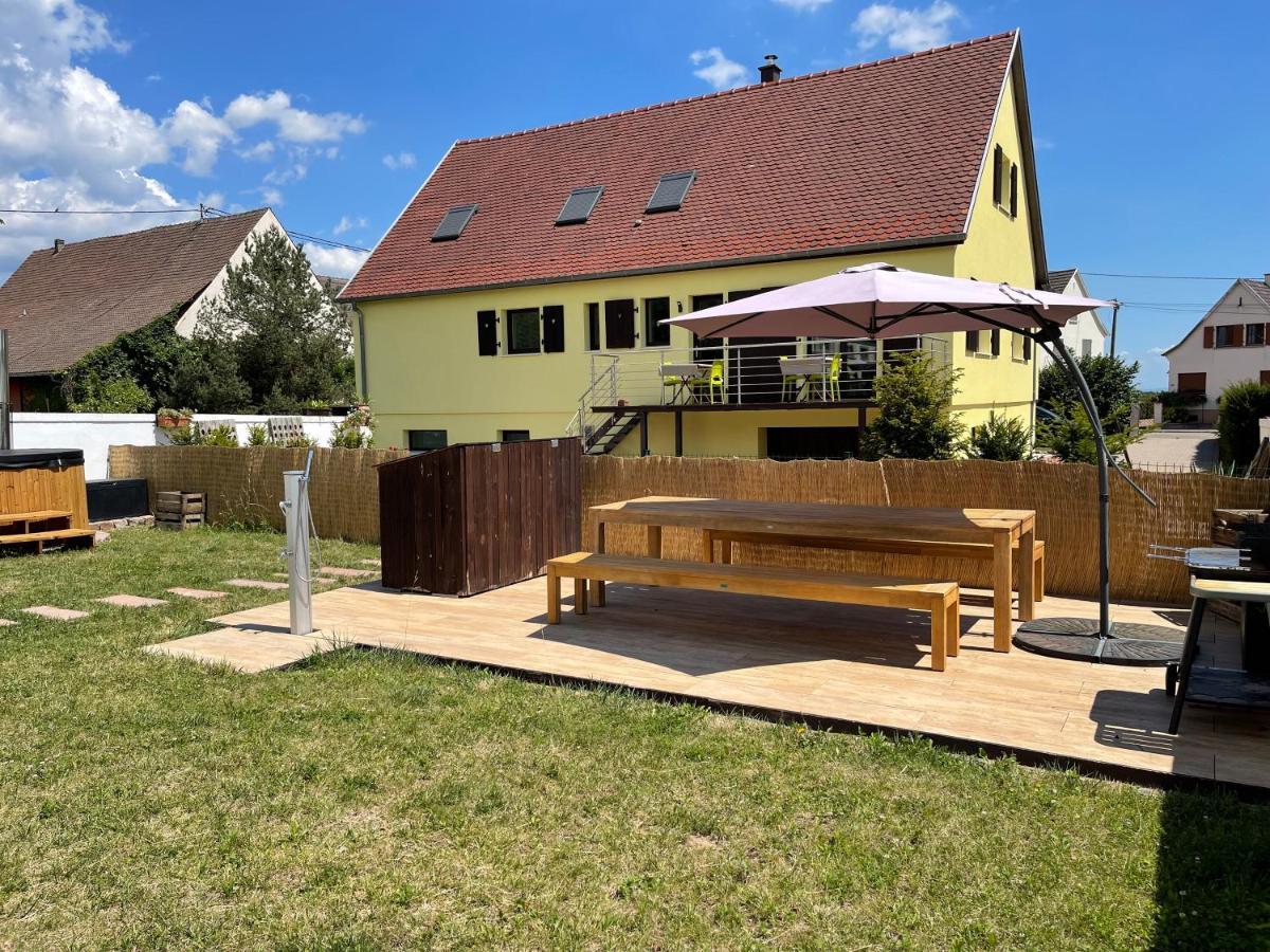 Alsacebnb - Gite 12 Personnes Dans Le Vignoble - Piscine Privee & Spa Ammerschwihr Ngoại thất bức ảnh