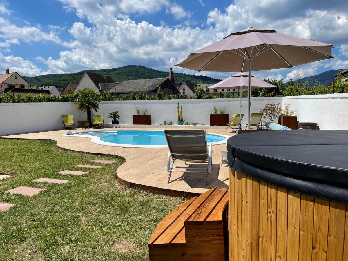 Alsacebnb - Gite 12 Personnes Dans Le Vignoble - Piscine Privee & Spa Ammerschwihr Ngoại thất bức ảnh